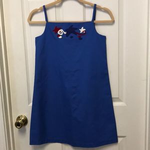 Blue mini dress